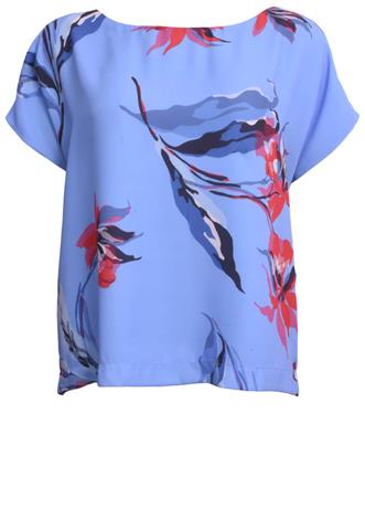 Blusa Le Lis Blanc Estampada Azul