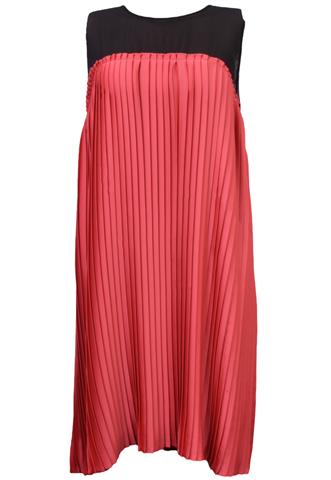 Vestido Le Lis Blanc Plissado Laranja