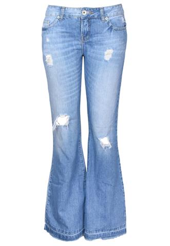 Calça Jeans Le Lis Blanc Detroyed Azul
