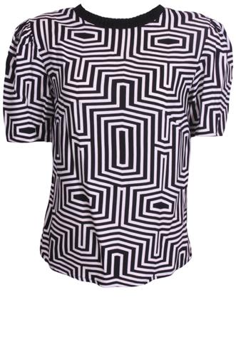Blusa Linda de Morrer Formas Preta/Branca