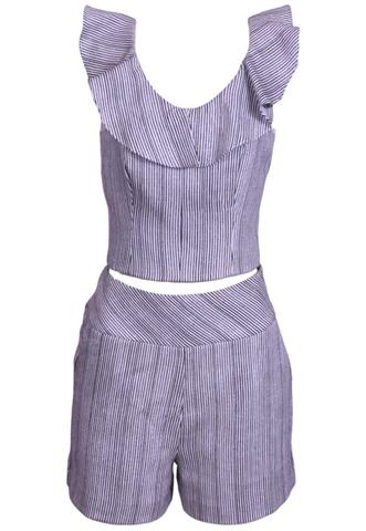 Conjunto Linda de Morrer Listras Preto/Branco