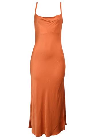 Vestido Le Blog Liso Laranja