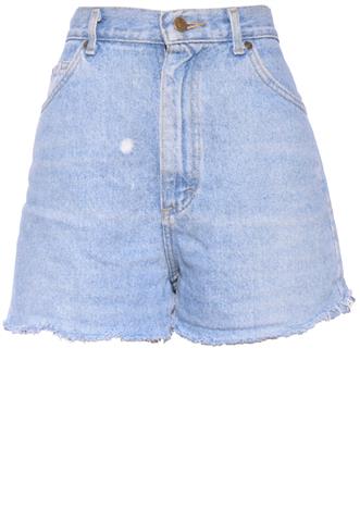 Short Jeans Lee Desfiado Azul