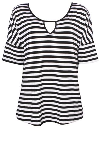 Blusa Luigi Bertolli Listrada Branca/Preta