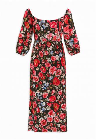 Vestido Lucy in The Sky Floral Preto