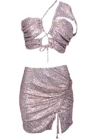 Conjunto Loubucca e Mariee Paete Dourado