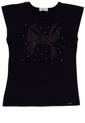 Blusa Le Petit Kukiê Laço Preta