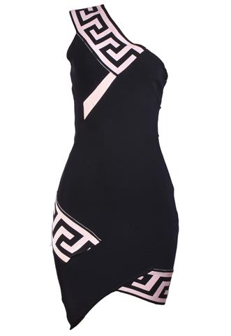 Vestido Le Rêve Bandage Preto/Bege