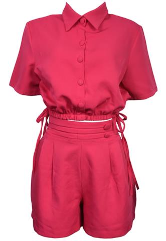 Conjunto Leslie Liso Rosa