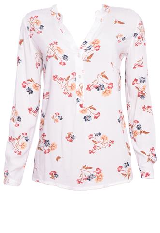 Camisa Lilly Flores Branca