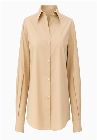 Camisa La Vie Manga Longa Bege