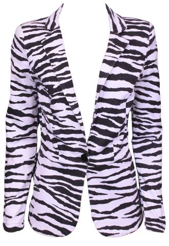 Blazer Lov.It Zebra Branco/Preto