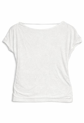 Blusa Maria Valentina Flores Branca