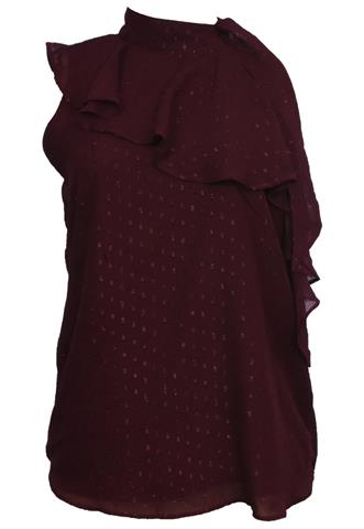 Blusa Maria Valentina Brilho Vinho