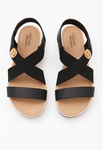 Sandália Modare Flatform Preta
