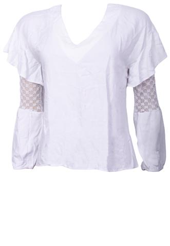 Blusa Missinclof Renda Branca