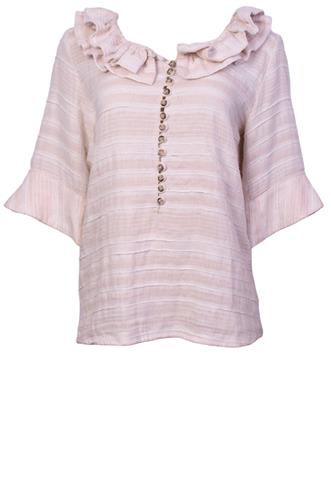 Blusa Missinclof Babados Bege