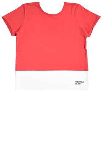 Camiseta Mini Us Pantone Vermelha