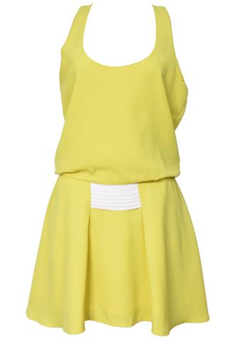 Vestido Mob Liso Amarelo