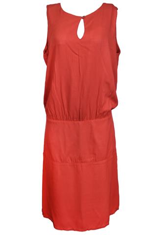Vestido Mob Liso Laranja