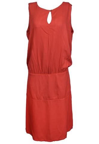 Vestido Mob Liso Laranja