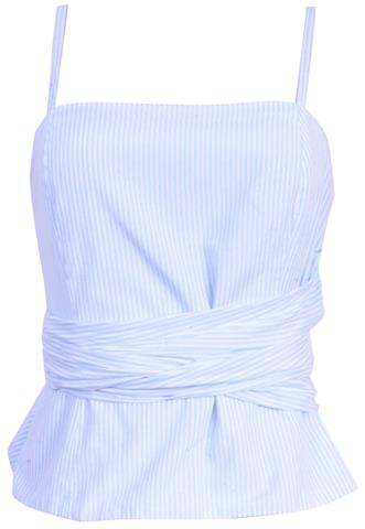 Cropped Mob Transpassada Azul/Branco