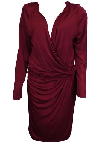 Vestido Mob Jersey Rayon Vinho