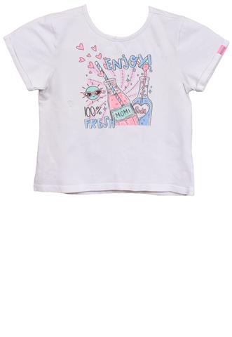 Blusa Momi Estampada Branca