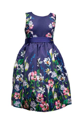 Vestido Momi Florido Azul