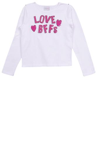 Blusa Momi Love Bffs Branca