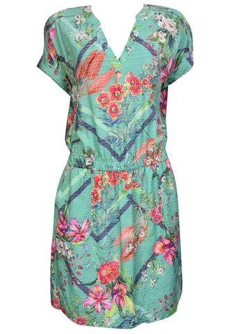 Vestido Monooch Florido Verde