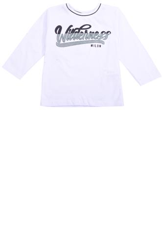 Camiseta Milon Manga Longa Branca