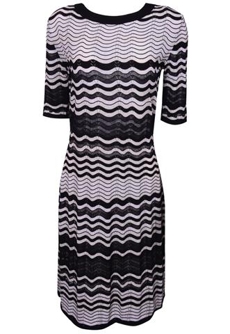 Vestido Missoni Estampado Preto/Branco