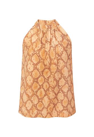 Vestido Mixxon Animal Print Laranja