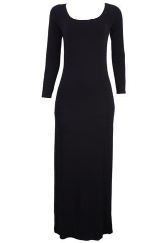 Vestido MyBasic Longo Preto