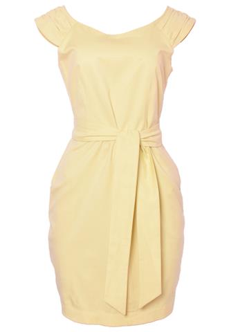 Vestido Nanaminze Liso Amarelo