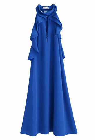 Vestido Nem Liso Azul