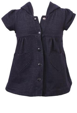Vestido Nosh Bolsos de Coração Cinza