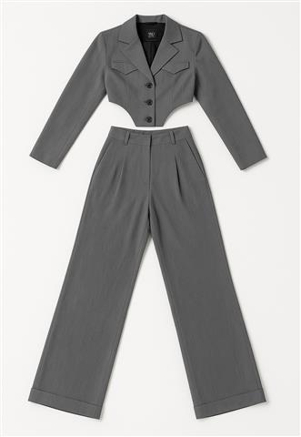 Conjunto Nuki Alfaiataria Cinza