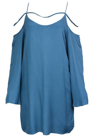 Vestido Oh,Boy! Liso Azul