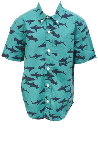 Camisa Old Navy Shark Verde/Azul