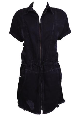 Vestido Open Jeans Preto