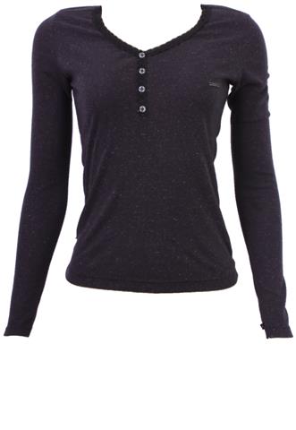 Blusa Ópera Rock Manga Longa Cinza