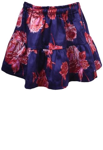 Saia Paola Bimbi Floral Azul