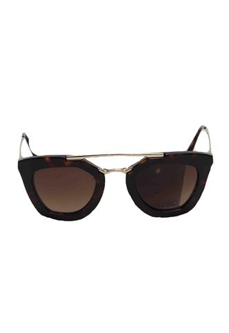 Óculos de Sol Prada SPR09Q Marrom/Dourado