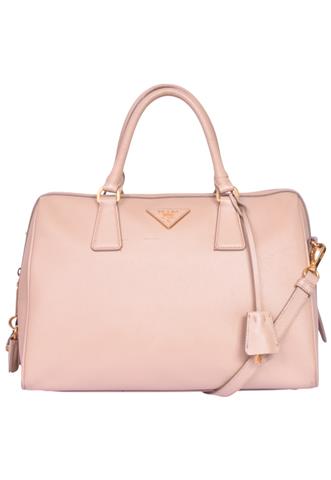 Bolsa Prada Brauletto Saffiano Bege