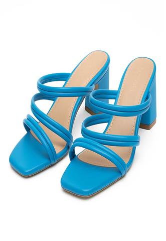 Sandália Pisom Tiras Azul