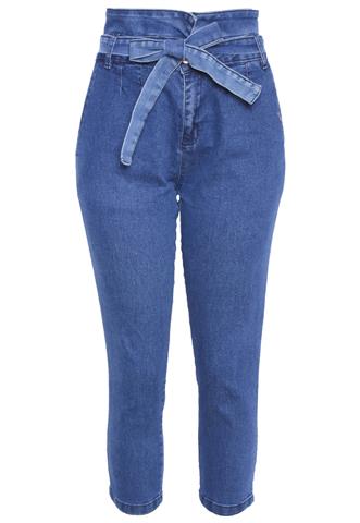 Calça Jeans Pool Prega Azul