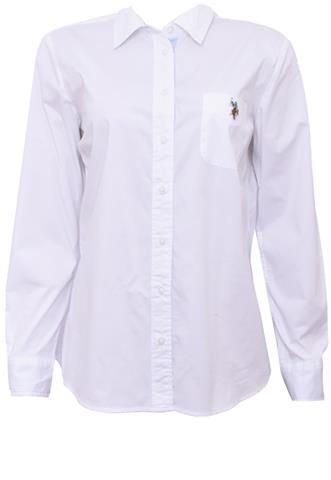 Camisa U.S. Polo Lisa Branca