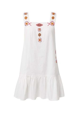 Vestido Patricia Carreira Bordado Branco